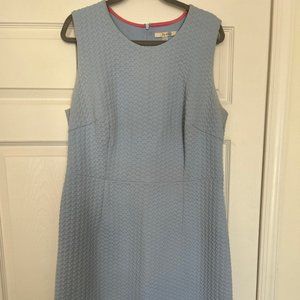 Boden Quilted Blue Sleeveless Dress, Size 16R